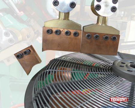 Giá đỡ điện hàn vòng bảo vệ quạt xoắn